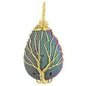 Aura Druzy Teardrop Gold Necklace