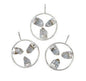 Triple Quartz Point Ring Necklace