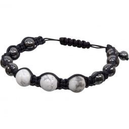 Adjustable Macrame Magnetic Hematite Bracelet