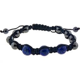 Adjustable Macrame Magnetic Hematite Bracelet