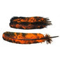 Smokey Orange Feather 10-12"