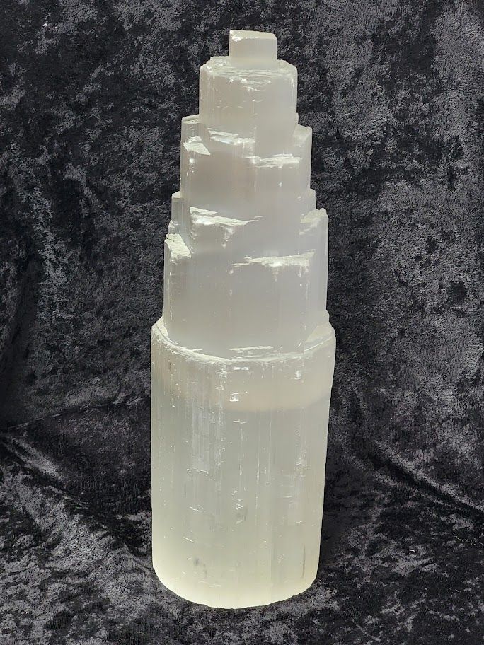 Selenite Lamp - Skyscraper (Large)