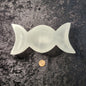 Selenite Bowl - Triple Moon