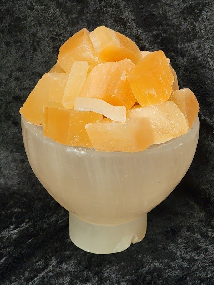 Selenite Lamp - Bowl