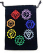 Chakra Black Velveteen Bag