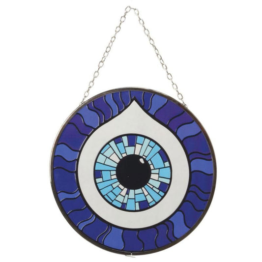 Evil Eye Stained Glass Suncatch
