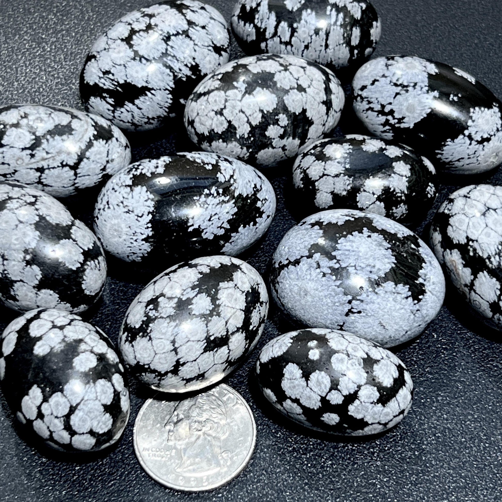 Snowflake Obsidian Tumbled (By The Piece Or Pound) Bulk Wholesale Supply