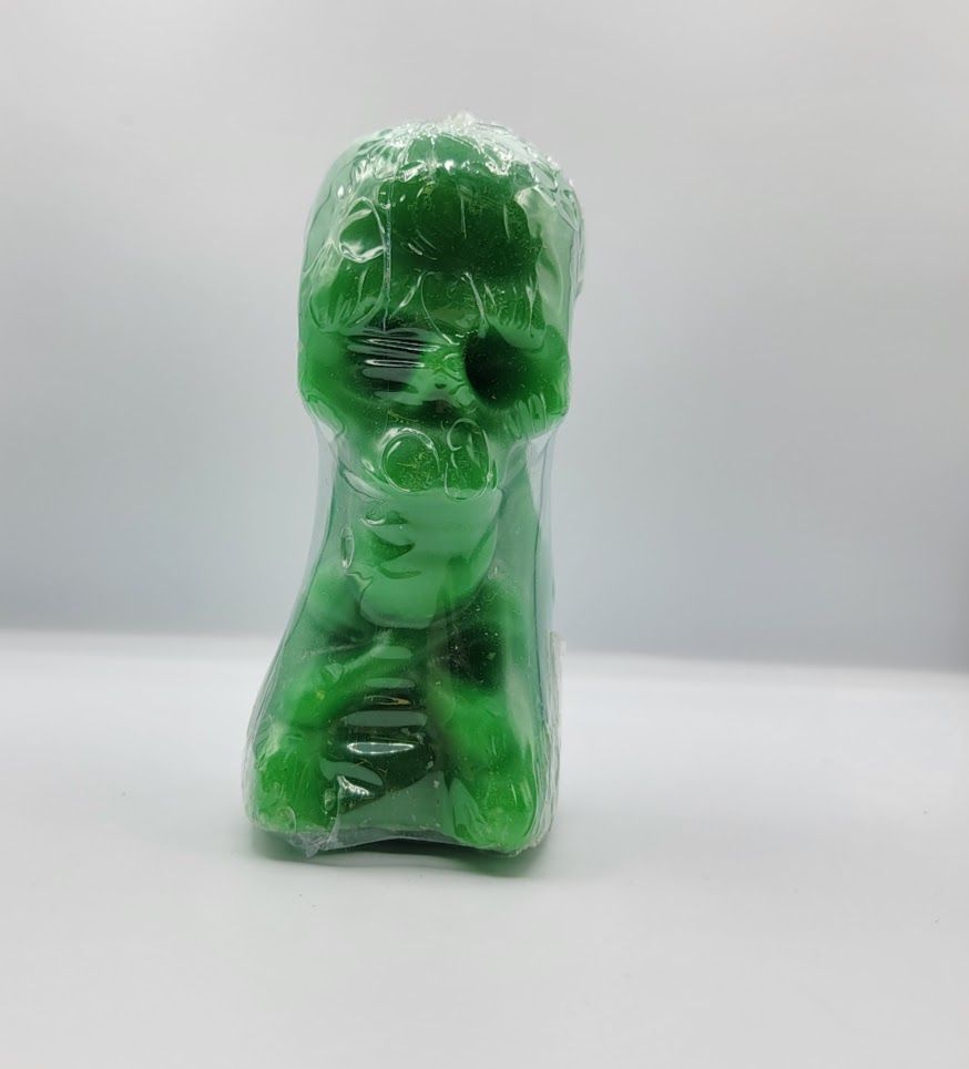 Skeleton Shaped Candle Green