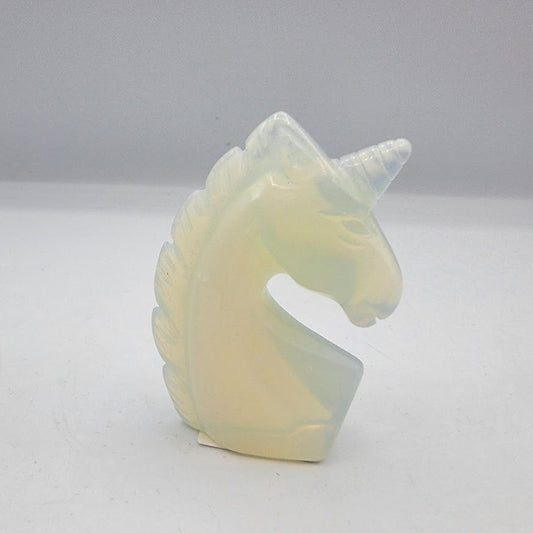 Opalite Unicorn Carving