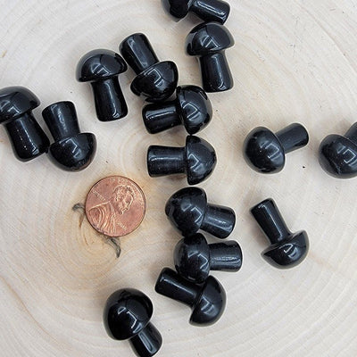 Gemstone Mushroom Carving - 0.5 Inch