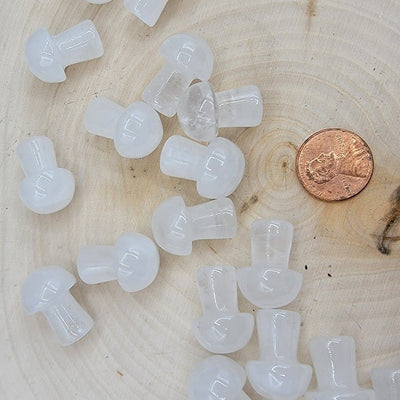 Gemstone Mushroom Carving - 0.5 Inch