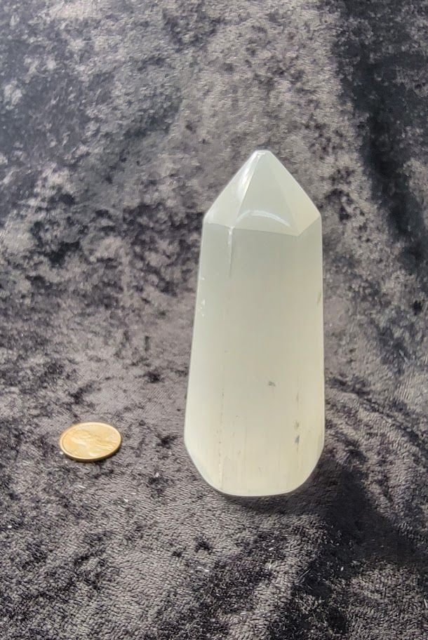 Selenite 6-faced Tower - Medium