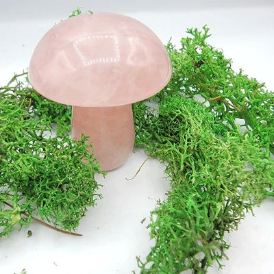 Gemstone Mushroom Carving (2" - 2.5")