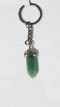 Gemstone Point Plated Keychain