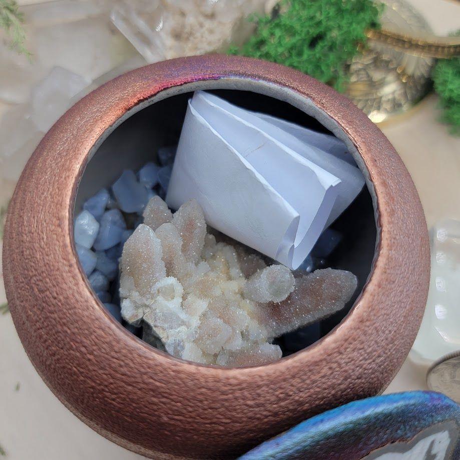 Large Raku DC Jar Pawprint