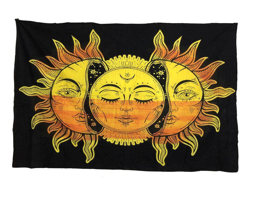 Celestial Sun Face Tapestry