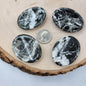Black Zebra Marble Worry Stone