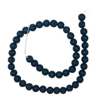 8mm Lava Beads 6pk