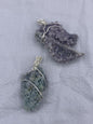 Wire-Wrapped Grape Agate Necklace