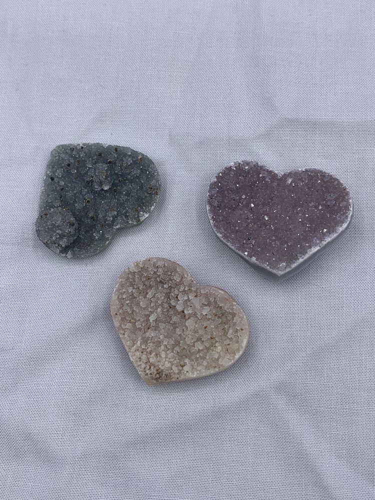 Rainbow Amethyst Druzy Heart