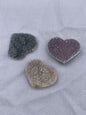 Rainbow Amethyst Druzy Heart