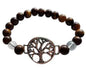 Tiger Eye & Quartz Tree Of Life Bracelet