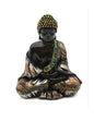 Meditating Buddha with Colored Robe - Statue