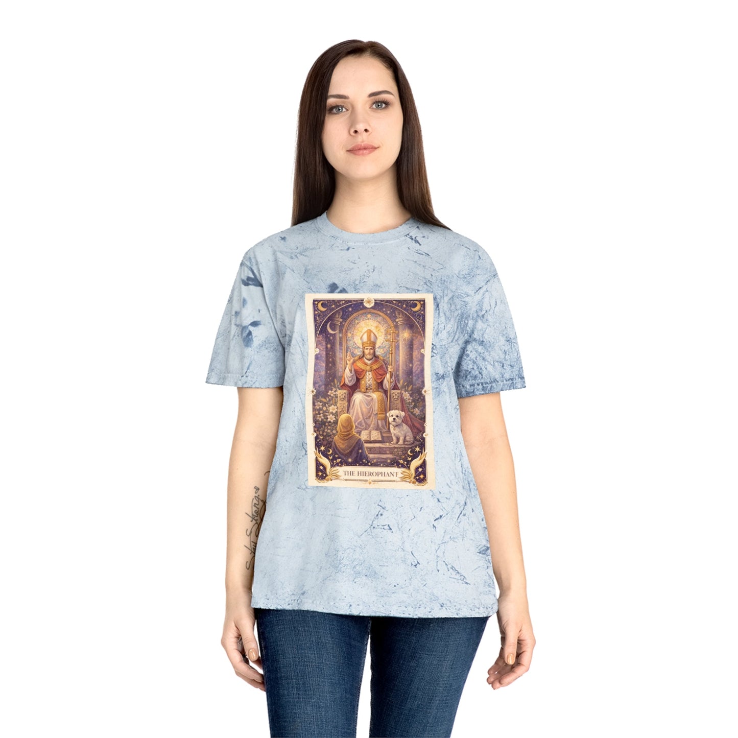 The Hierophant Tarot Color Blast Tee