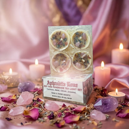 Aphrodite Goddess Tea Light Candle Set