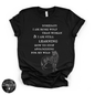 More Wolf Than Woman Tee ( WHITE DESIGN )| Wild Feminine Graphic T-Shirt