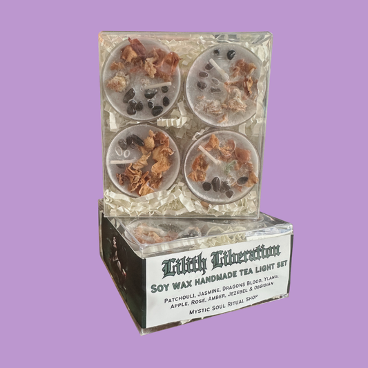 Lilith Goddess Tea Light Candle Set