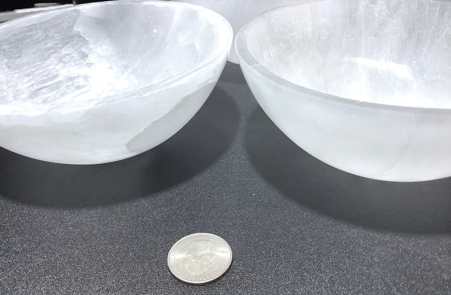 Large Selenite Crystal Bowl (5.5 Inches) Wholesale Carving