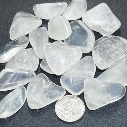 Girasol Moon Quartz Crystal Tumbled (By The Piece Or Pound) Bulk Wholesale Polished Gemstones