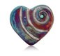 Mini Raku Heart - Spiral
