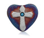 Mini Raku Heart - Cross