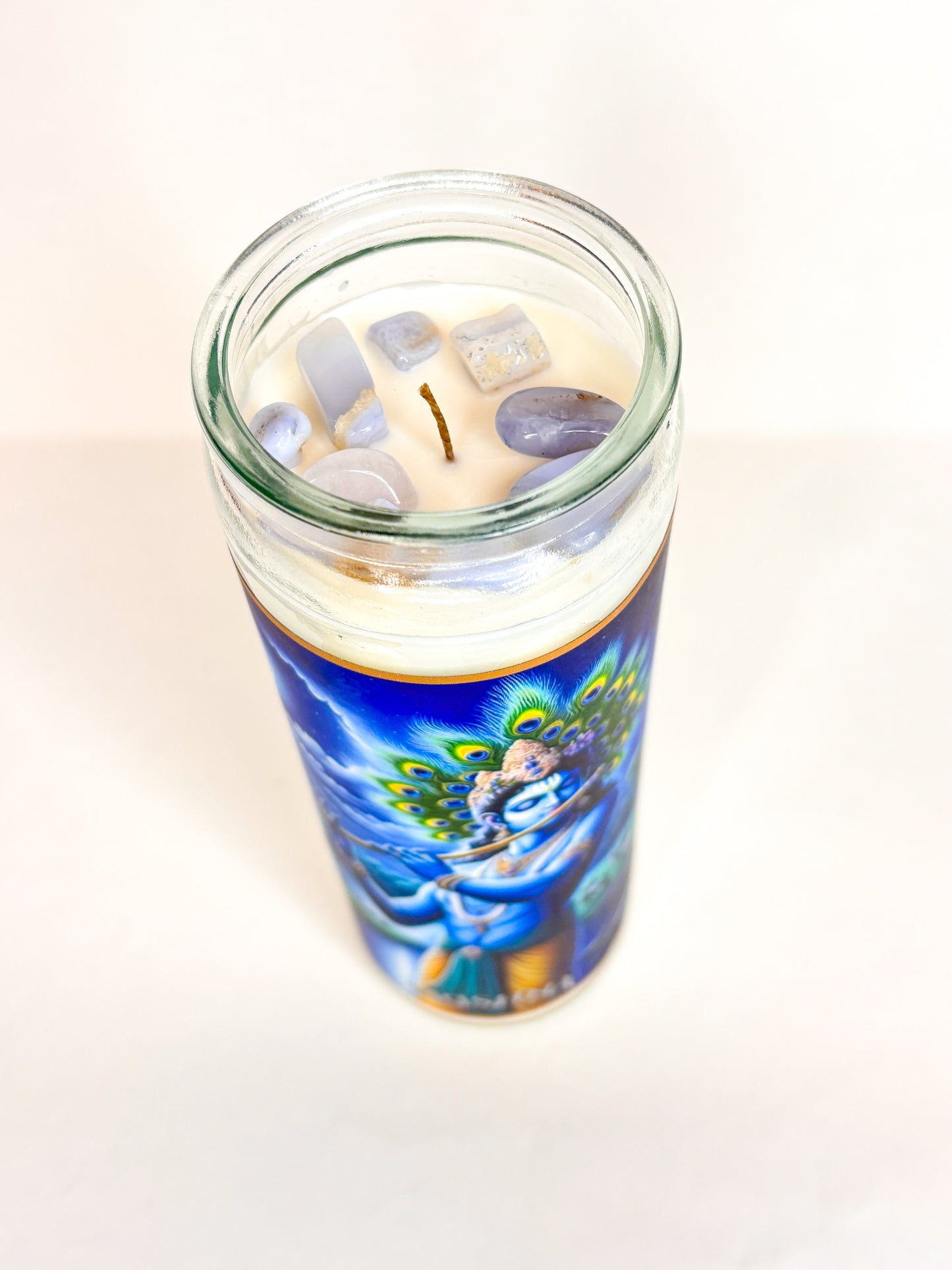 Krishna Crystal Altar Candle