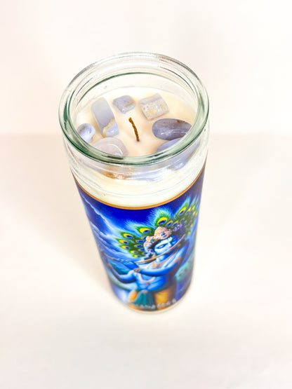 Krishna Crystal Altar Candle