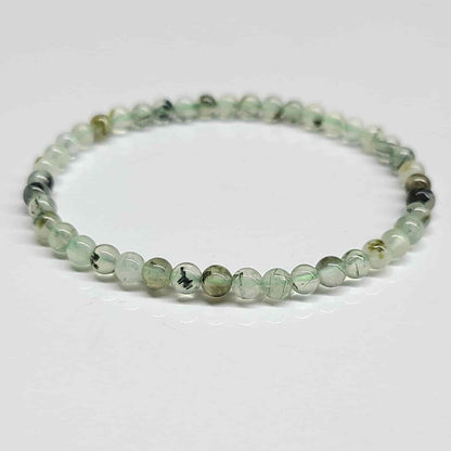 Prehnite Round Bead Bracelet - Unconditional Love