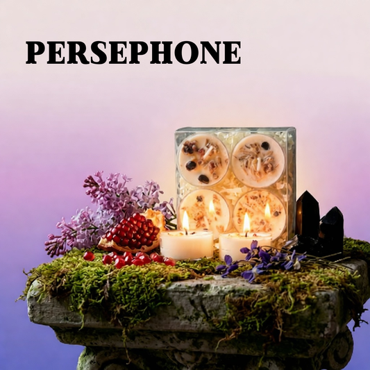 Persephone Goddess Tea Light Candle Set