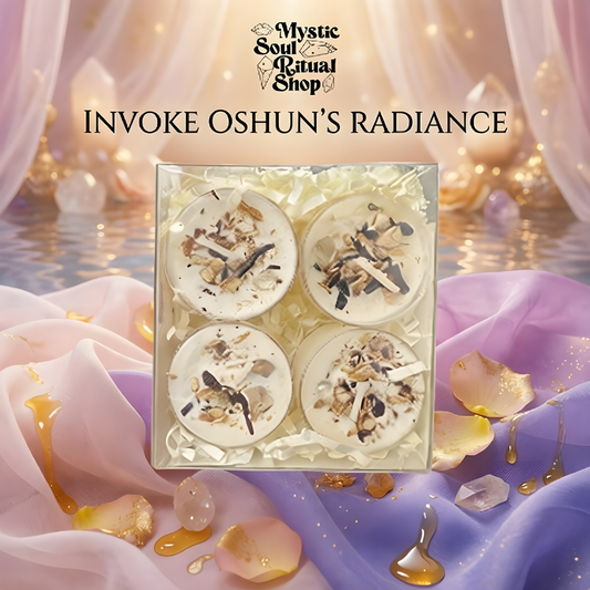 Oshun Goddess Tealight Candle Set