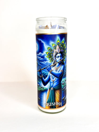 Krishna Crystal Altar Candle