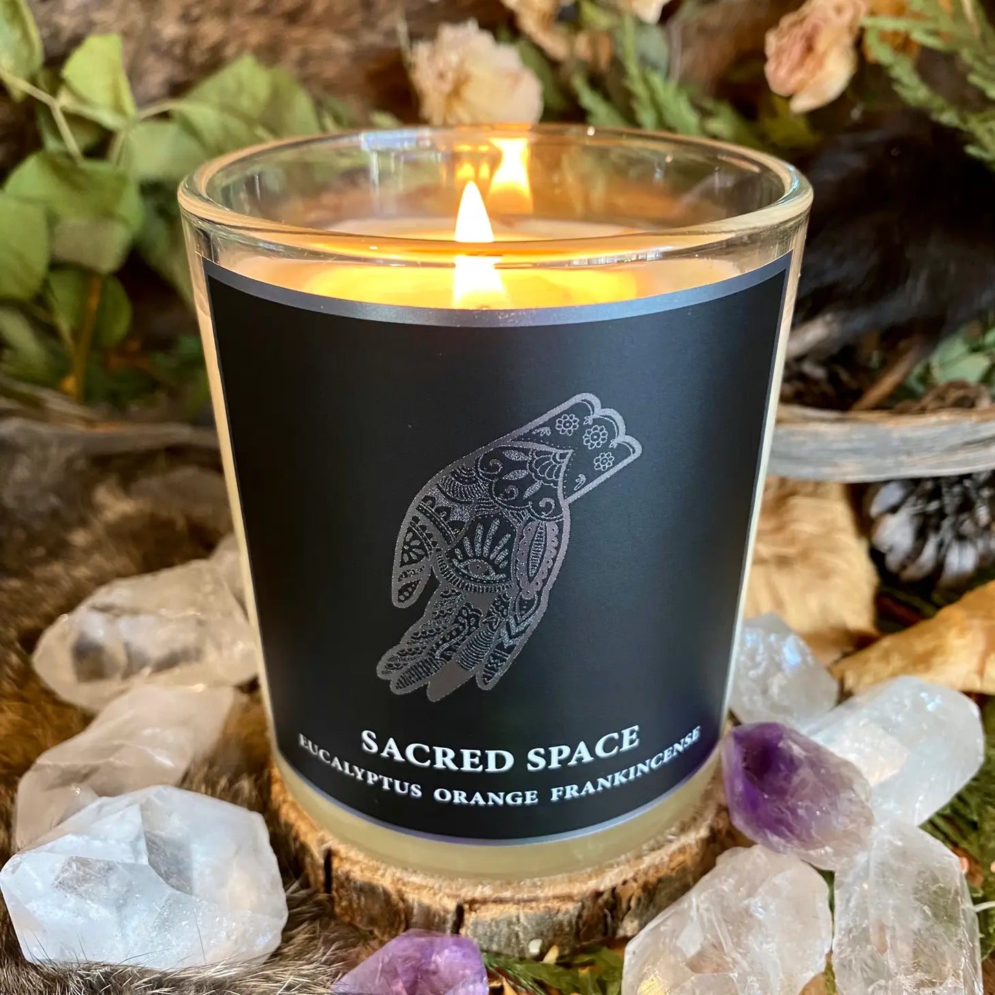 Sacred Space Healing Aromatherapy Candle By Mystics Vibe