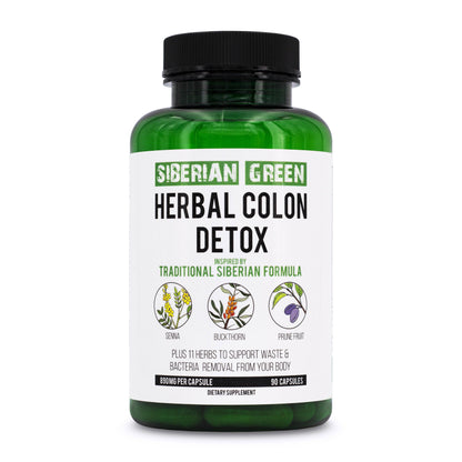 Herbal Colon Detox | Senna Buckthorn Prune | 90 Capsules