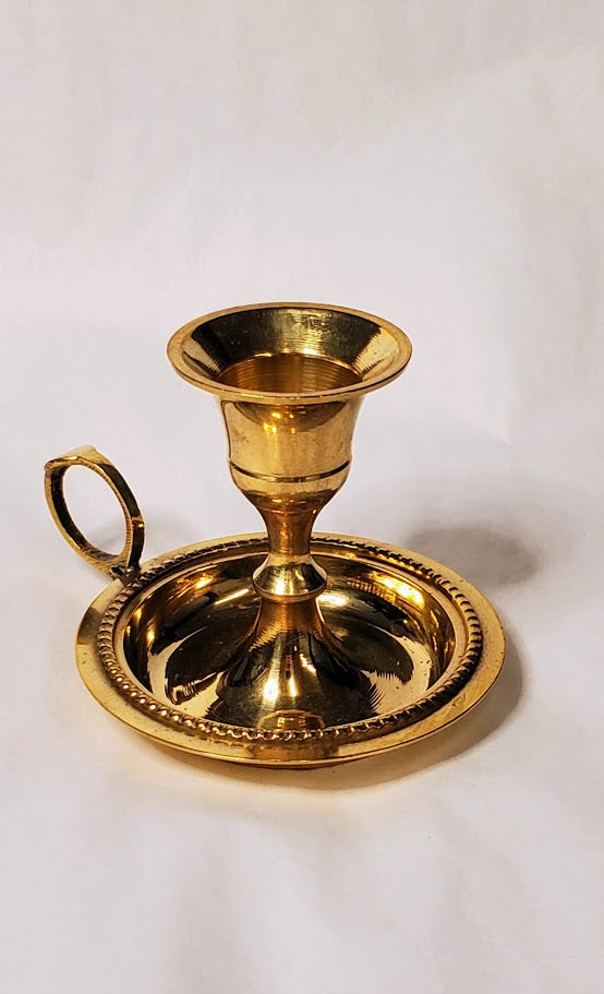 Chamberstick Holder Brass
