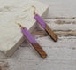 Resin Wood Earrings