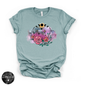 Flowering Full Moon Tee | Floral Celestial Graphic T-Shirt