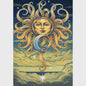 3D Intertwined Sun and Moon Tapestry