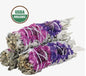 'Blissful Floral' White Sage Smudge Stick (4 in.)