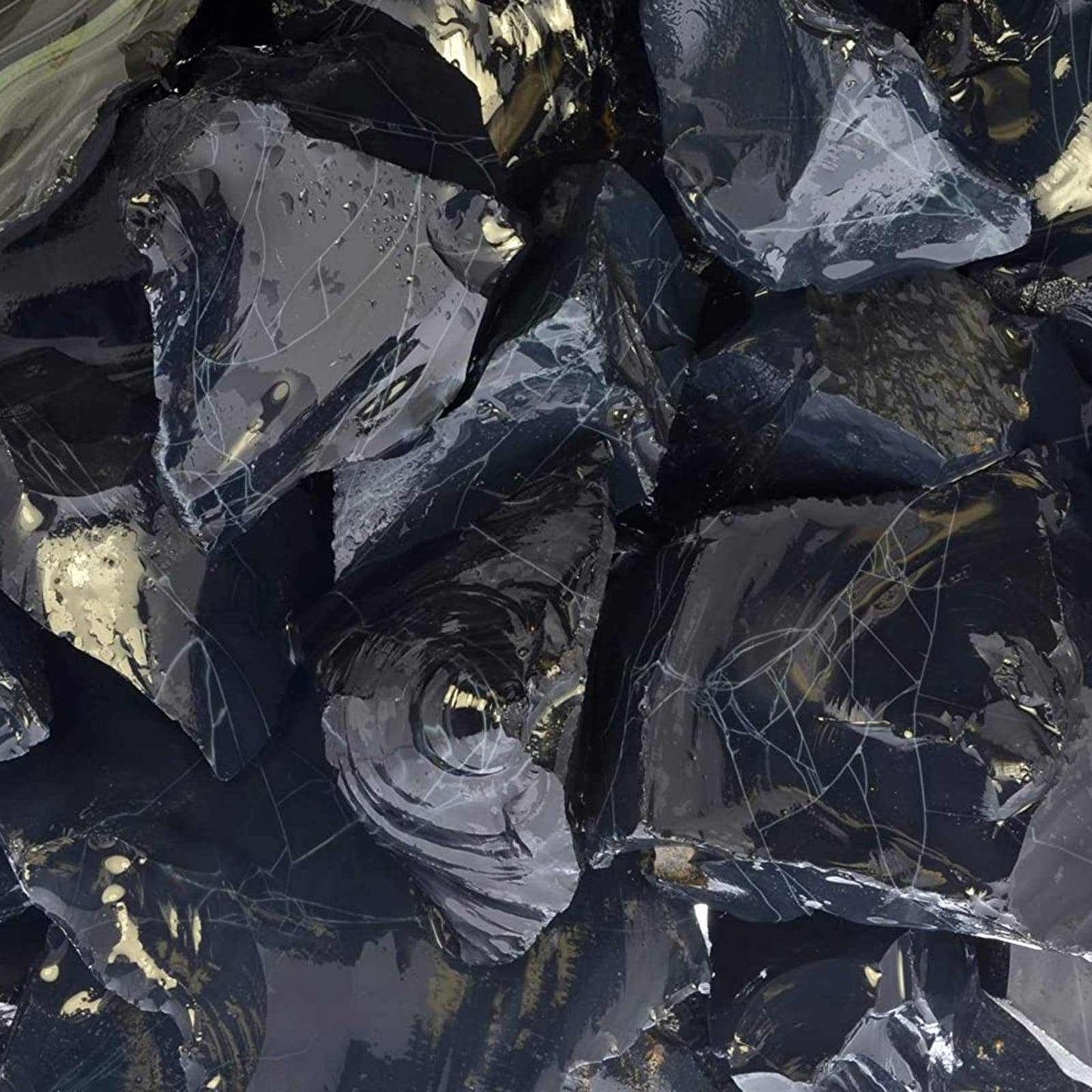 Natural Spiderweb Obsidian – Raw Stone from Mexico