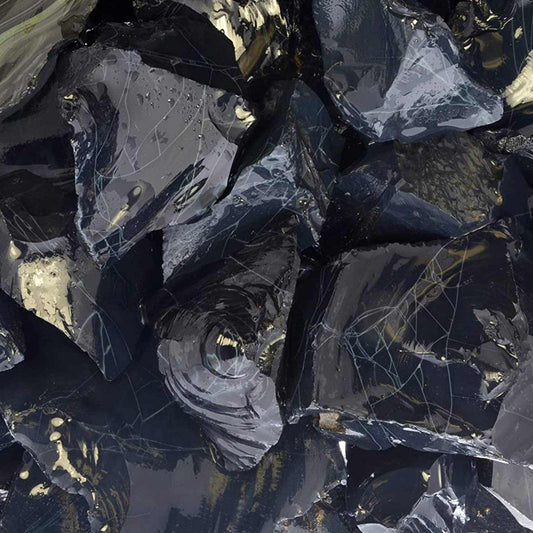 Natural Spiderweb Obsidian – Raw Stone from Mexico